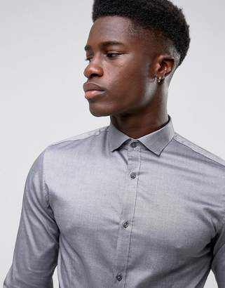 Jack and Jones Skinny Smart Shirt with Contrast Button