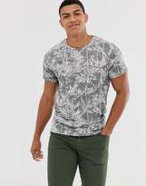 Thumbnail for your product : Jack and Jones oversized palm print t-shirt in grey