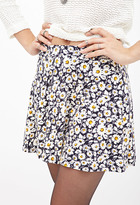 Thumbnail for your product : Forever 21 Forever21 Daisy Print Skater Skirt