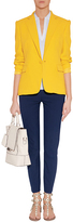 Thumbnail for your product : Ralph Lauren Collection Yellow Silk Cady Blazer