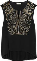 Thumbnail for your product : Sass & Bide Mister Tambourine Man embellished cotton-jersey top