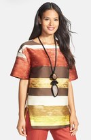 Thumbnail for your product : Lafayette 148 New York 'Bhima - Tempra Stripe' Top