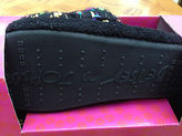 Thumbnail for your product : Betsey Johnson NWB Betsy Johnson Black/White/Pi nk Lantern Neon Scuff Indoor/Outdoor Slippers