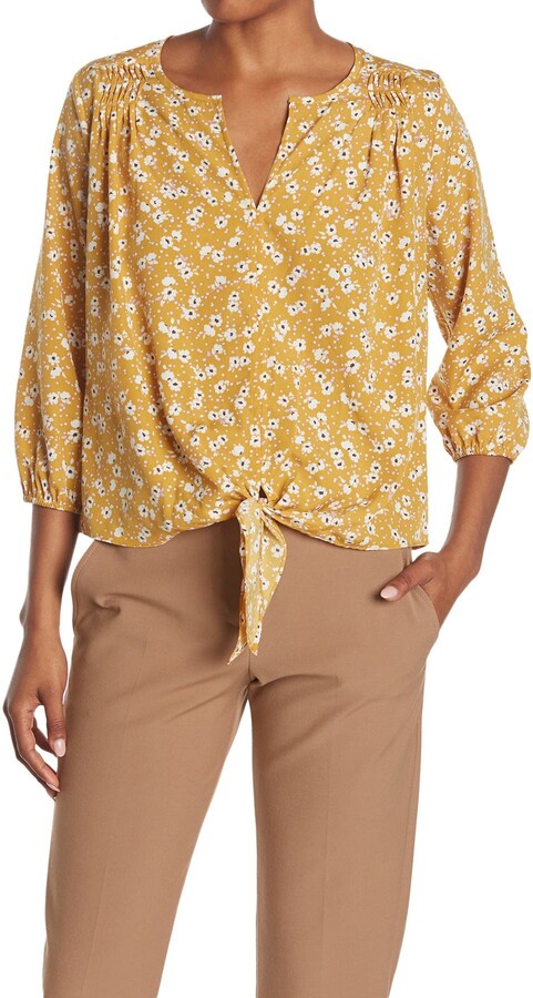 Mustard long sleeve blouse Clearance