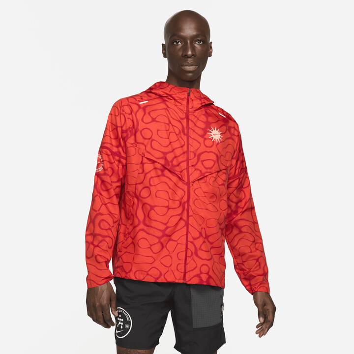 Nike Men's Wild Run Windrunner Running Jacket in Red ShopStyle