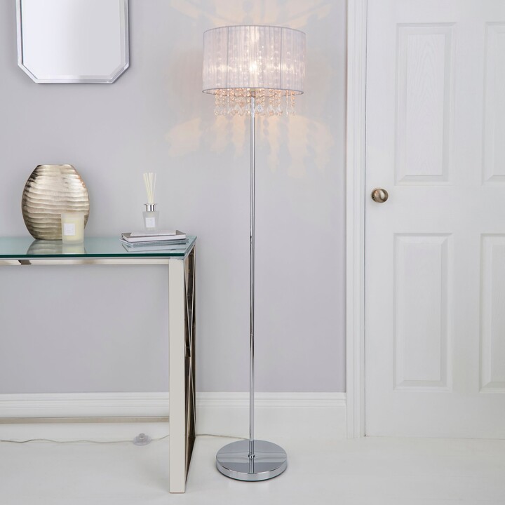 Dunelm Riah Jewel Ivory Floor Lamp Cream ShopStyle