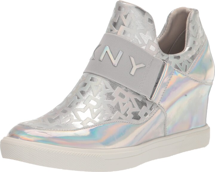 DKNY Women's Essential High Top Slip on Wedge Sneaker - ShopStyle