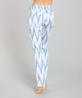 Thumbnail for your product : 7 For All Mankind Blue Chevron Skinny Jeans - Petite