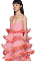Thumbnail for your product : Ashley Williams Pink Feathers Cake Dress