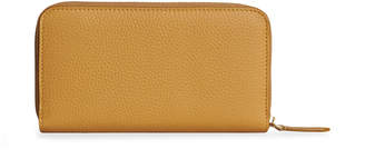 Burberry embossed leather ziparound wallet