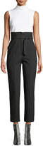 Thumbnail for your product : Rag & Bone Wallace High-Rise Belted Straight-Leg Pants