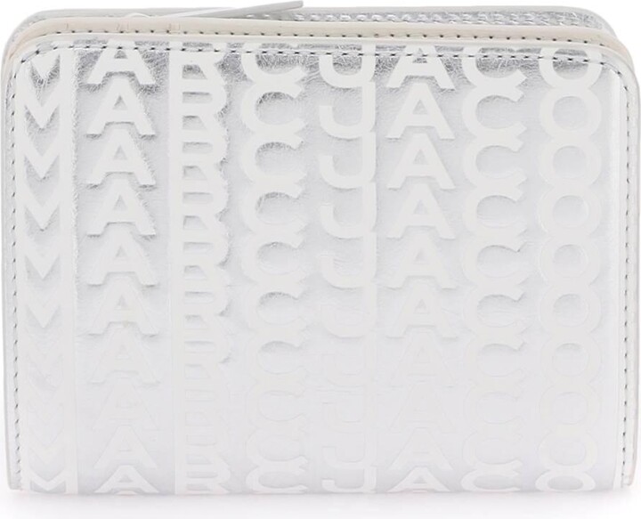 Marc Jacobs Silver 'The Monogram Mini Compact' Wallet