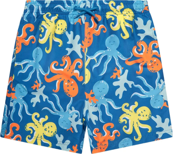 SOLISWIM KIDS Graphic-Print Swim Shorts