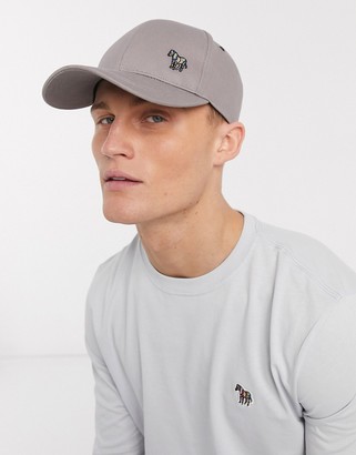 Paul Smith zebra logo cap in gray - ShopStyle Hats