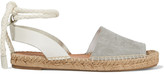 Thumbnail for your product : Rag & Bone Estelle Embossed Leather And Suede Espadrille Sandals