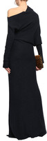 Thumbnail for your product : Roberto Cavalli One-shoulder ribbed alpaca, silk and cashmere-blend gown