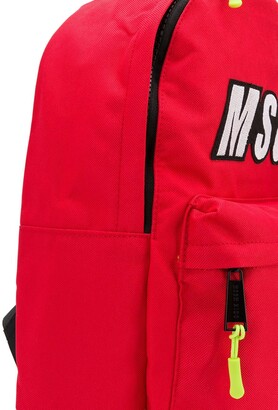Msgm Kids Logo Print Backpack