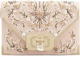 Thumbnail for your product : Marchesa Valentina Floral Beaded Envelope Clutch Bag, Pink/Multi