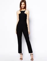 Thumbnail for your product : ASOS Jumpsuit with Racer Front Detail
