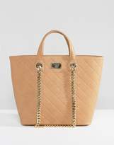 Thumbnail for your product : Marc B Quilted Tote Bag With Chain Detail