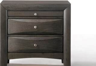Red Barrel Studio Ireland Gray Oak Finish Nightstand, High-Quality RBW Wood And MDF, Nightstand