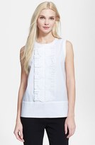 Thumbnail for your product : Kate Spade Scallop & Ruffle Bodice Poplin Top