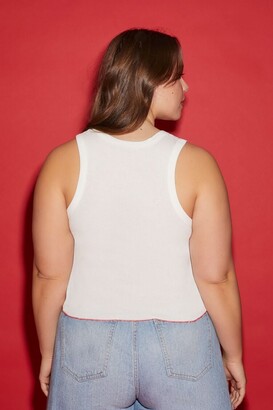 forever 21 white tank
