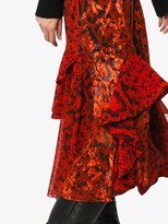 Thumbnail for your product : Preen by Thornton Bregazzi Delaney snake-print asymmetrical skirt