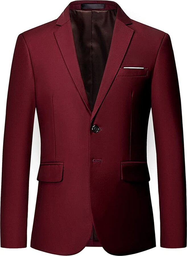 Allthemen Mens Corduroy Blazer Two-Button Dinner Suits Jacket Business Autumn Dress Suit Jackets 