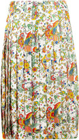 Thumbnail for your product : Tory Burch Contrast Binding Pleated Pencil Skirt