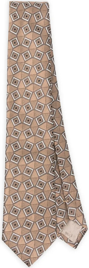 Emporio Armani Pattern-Jacquard Silk Tie