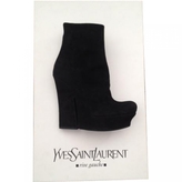 Thumbnail for your product : Saint Laurent Black Suede Ankle boots Palais