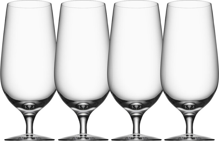 Orrefors Set of 4 Beer Lager Glasses