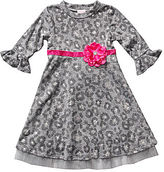 Thumbnail for your product : Youngland Young Land 3/4-Bell Sleeve Dress - Girls 2t-6