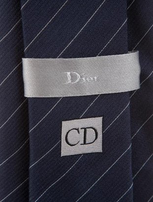 Christian Dior Pinstripe Silk Tie