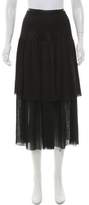 Thumbnail for your product : Prabal Gurung Silk Pleated Skirt w/ Tags Black Silk Pleated Skirt w/ Tags