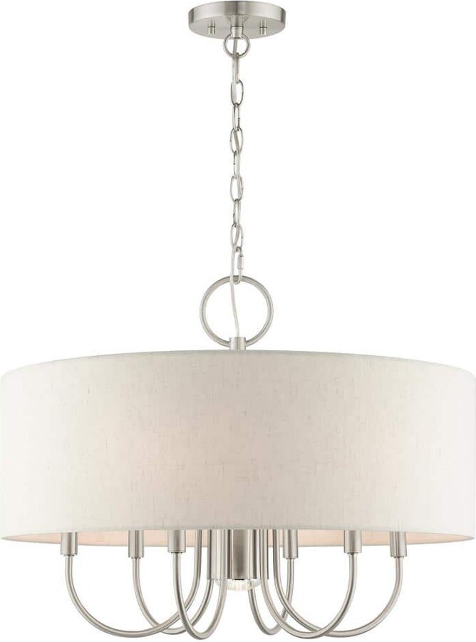 AVIANCE LIGHTING Whitney 7-Light Brushed Nickel Pendant Chandelier