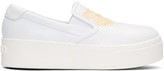 Kenzo - White Leather Tiger Sneakers 