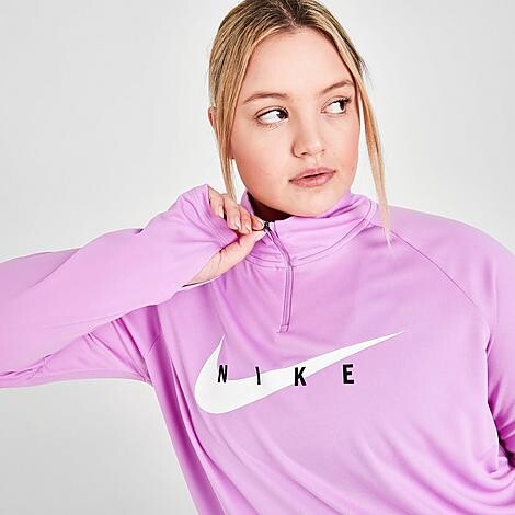 Nike Women's Swoosh Run Half-Zip Running Top (Plus Size) - ShopStyle