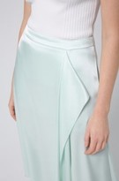 Thumbnail for your product : HUGO BOSS A-line skirt in lustrous fabric with drape front