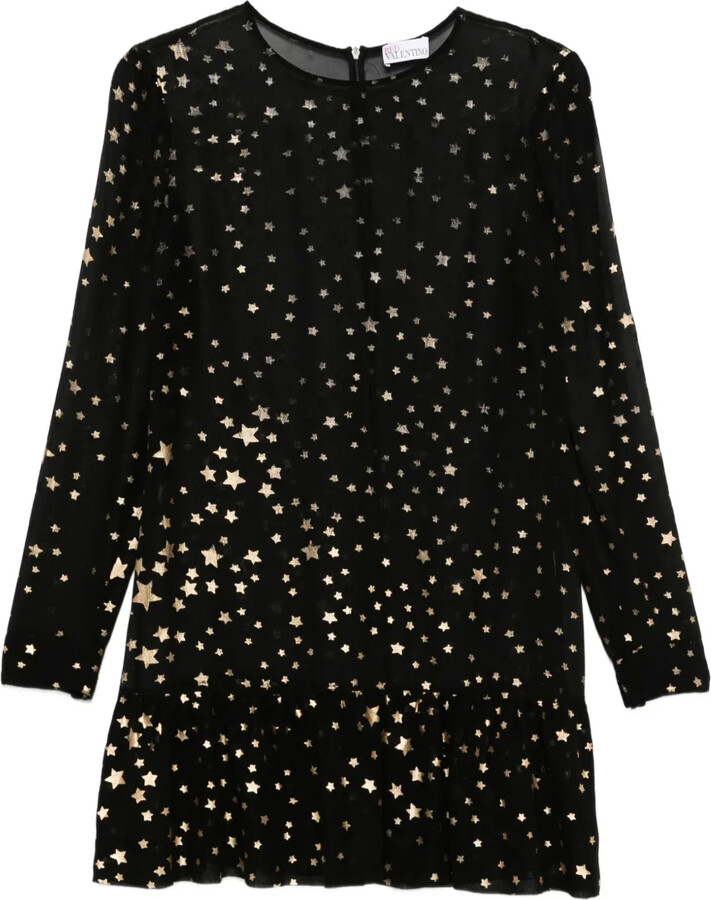 Valentino Garavani Pre-Owned 2010s Star-Print Silk Dress