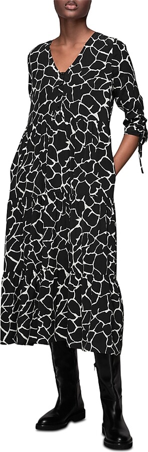 Whistles Layla Giraffe Trapeze Dress ShopStyle