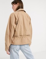 Thumbnail for your product : InWear Mona cropped mac jacket in sand