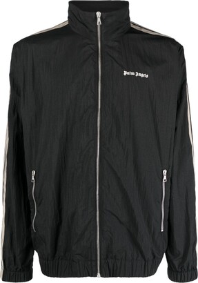 Palm Angels Logo-Print Side-Stripe Track Jacket
