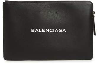 Balenciaga Balencia Large Everyday Leather Pouch