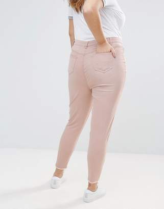 New Look Plus New Look Curve Washed Coloured Skinny Jeans