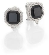 Thumbnail for your product : Judith Ripka Estate Black Onyx & Sterling Silver Square Earrings