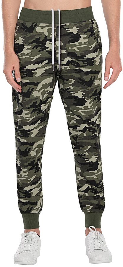Mens camo tracksuit bottoms Clearance
