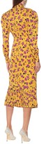 Thumbnail for your product : Alessandra Rich Floral silk jacquard midi dress