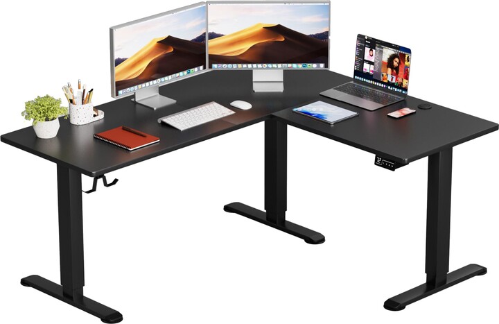 Homall 63 Inch L Shaped Standing Desk Adjustable Height